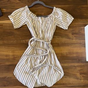 Honey Punch off the shoulder dress